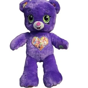Shopkins Build A Bear 16" Purple Heart Bear